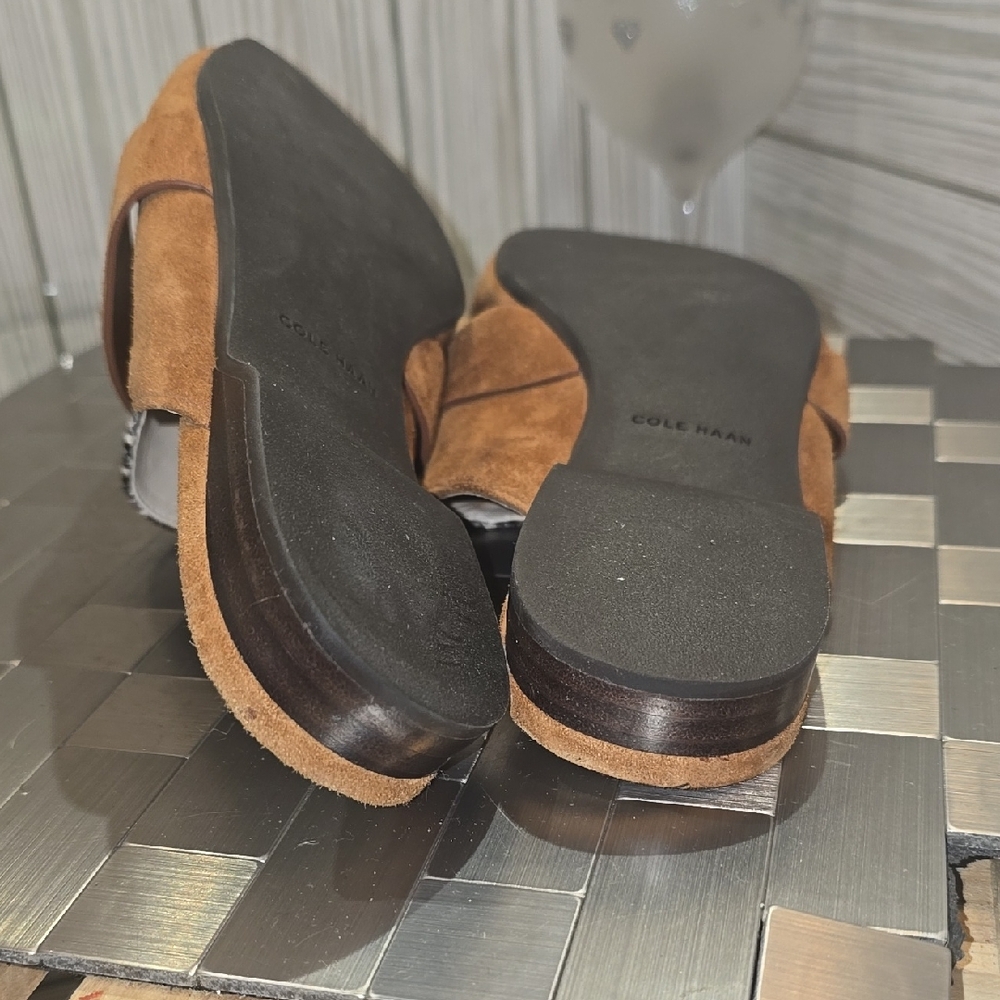 Cole Haan Brown and Snake Print Loafers - Picture 9 of 9